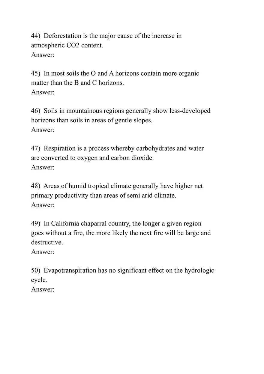 Biochemical Cycles and the Biosphere (Assignment) - Page 4