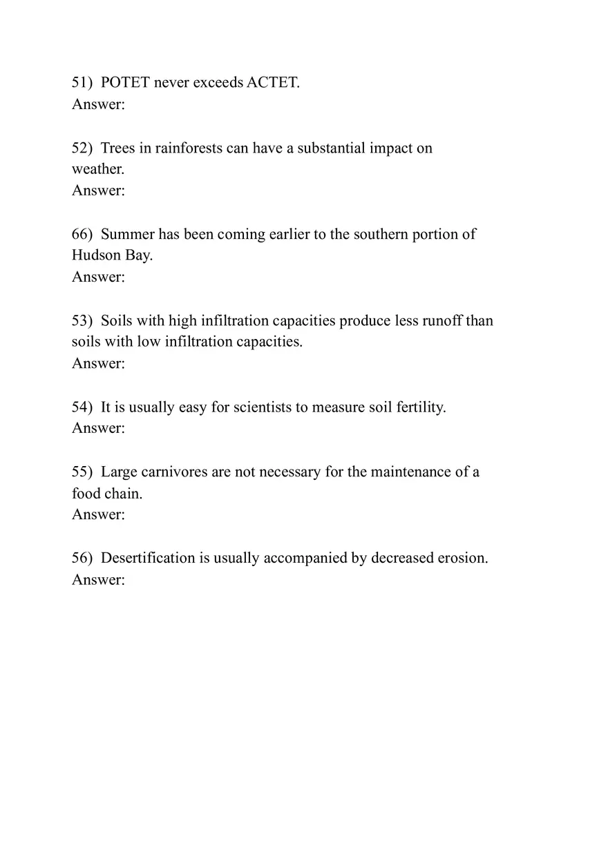 Biochemical Cycles and the Biosphere (Assignment) - Page 5