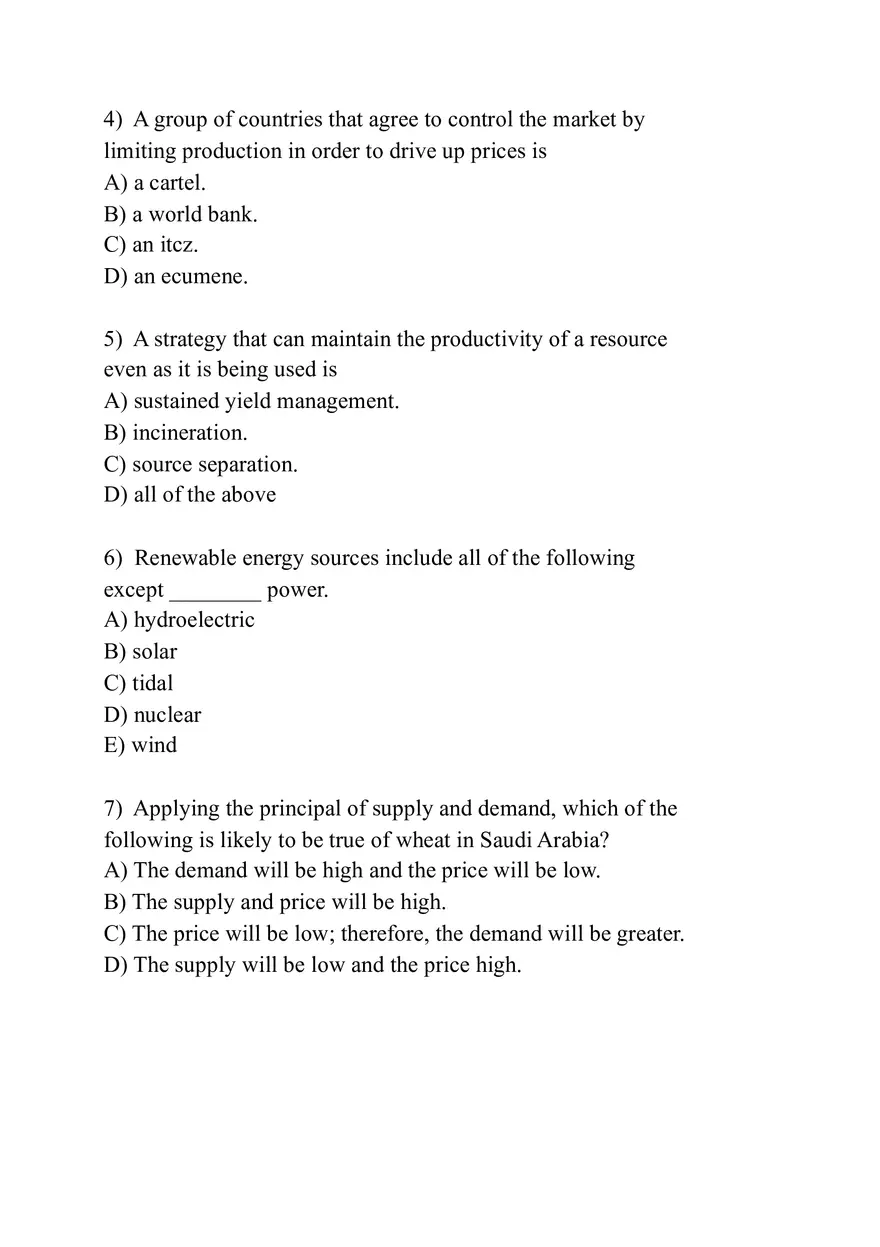 Earth's Resources and Environmental Protection (Assignment) - Page 2