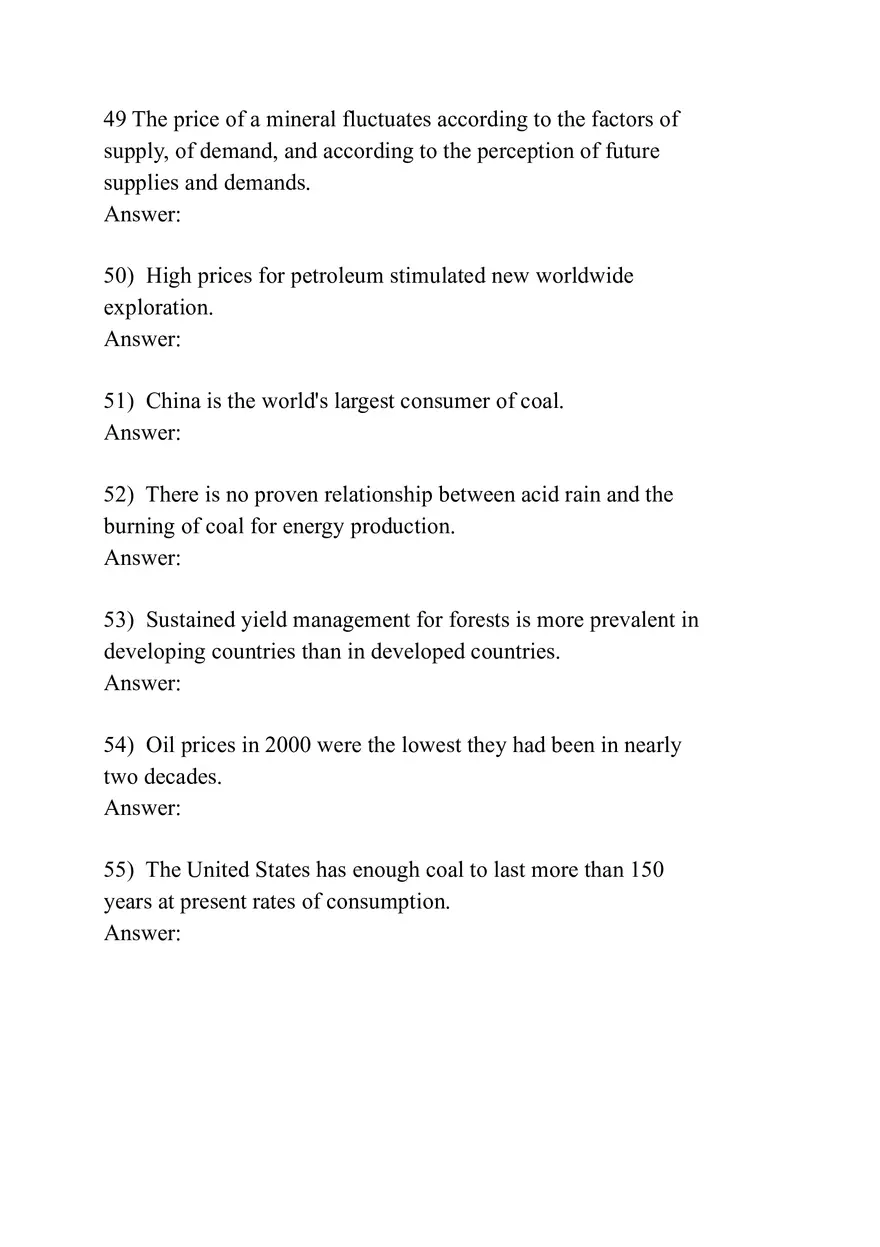 Earth's Resources and Environmental Protection (Assignment) - Page 4