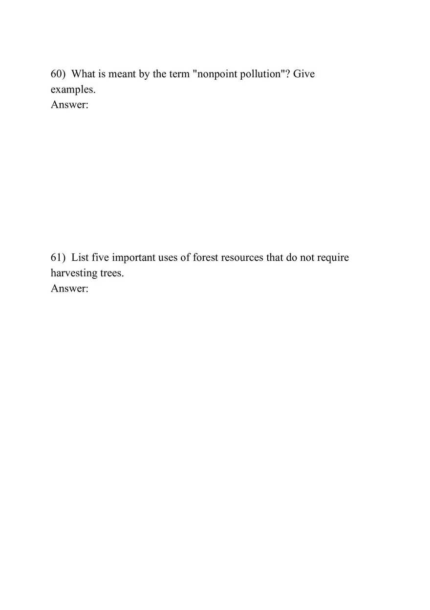 Earth's Resources and Environmental Protection (Assignment) - Page 6