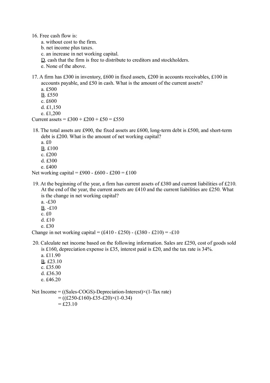 Corporate Finance Capital Structure Solution - Page 4