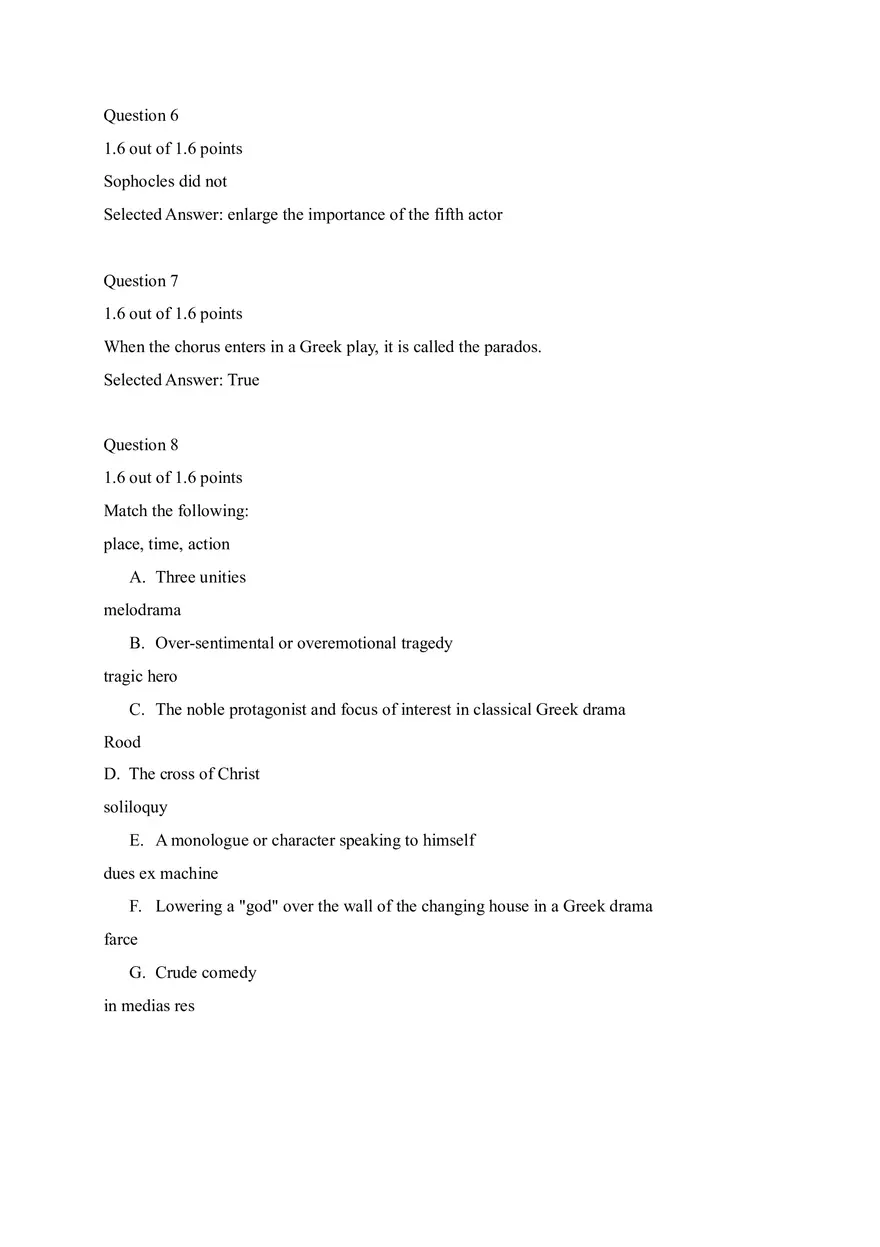 Reading Comprehension Question from the play Everyman - Page 7