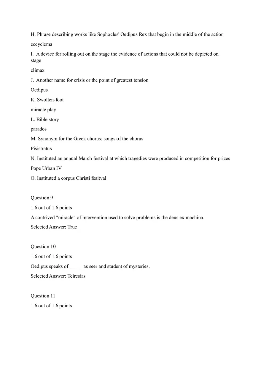 Reading Comprehension Question from the play Everyman - Page 8
