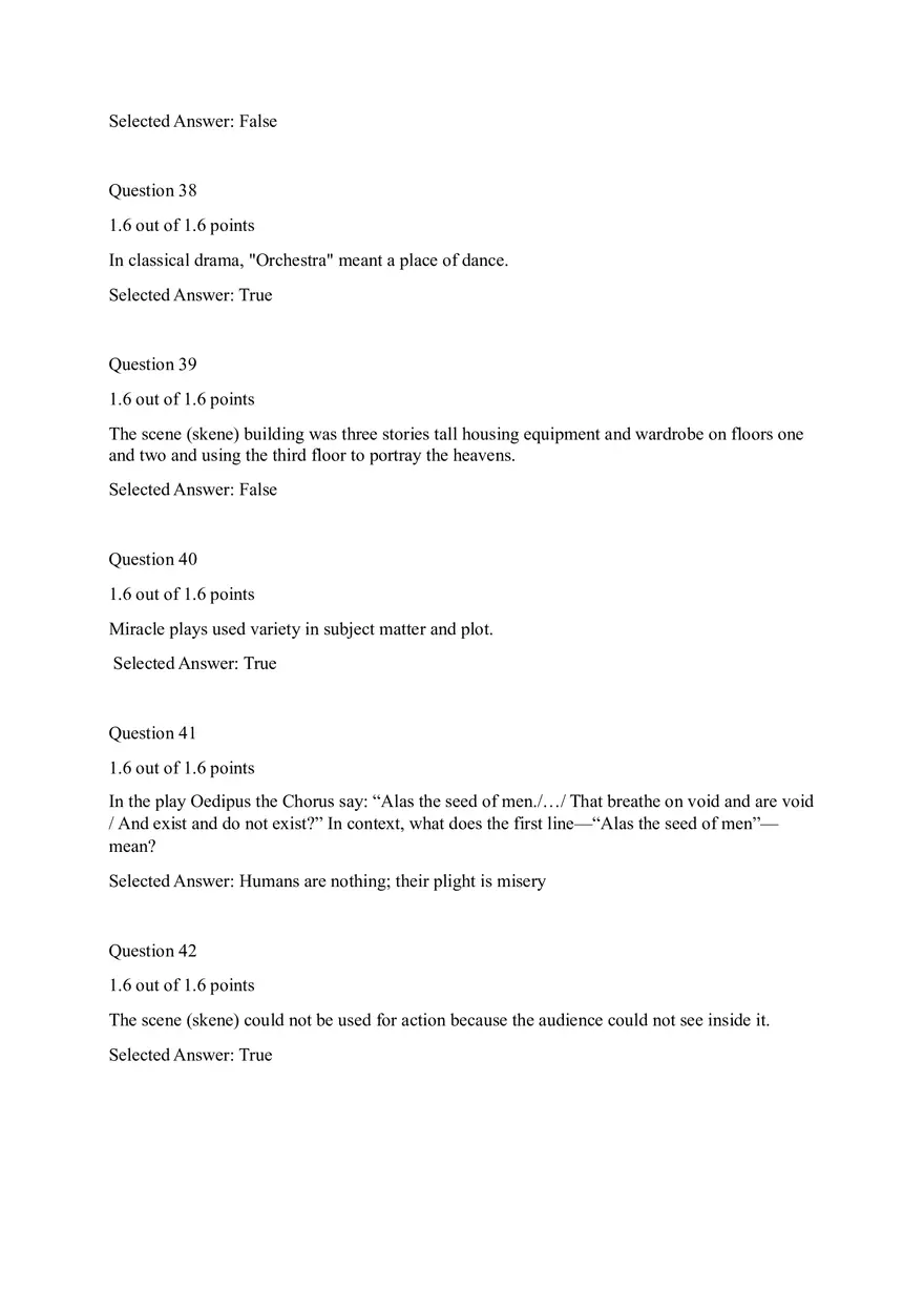 Reading Comprehension Question from the play Everyman - Page 3
