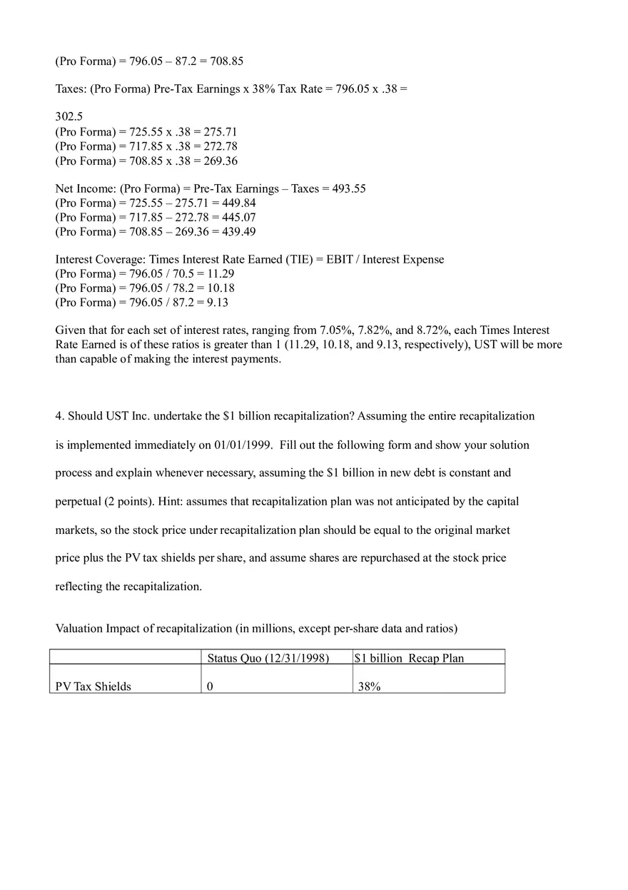 Debt Policy at UST Inc - Page 5
