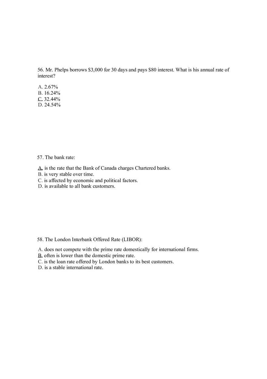 Sources of Short-Term Financing Answer Key 2 - Page 10