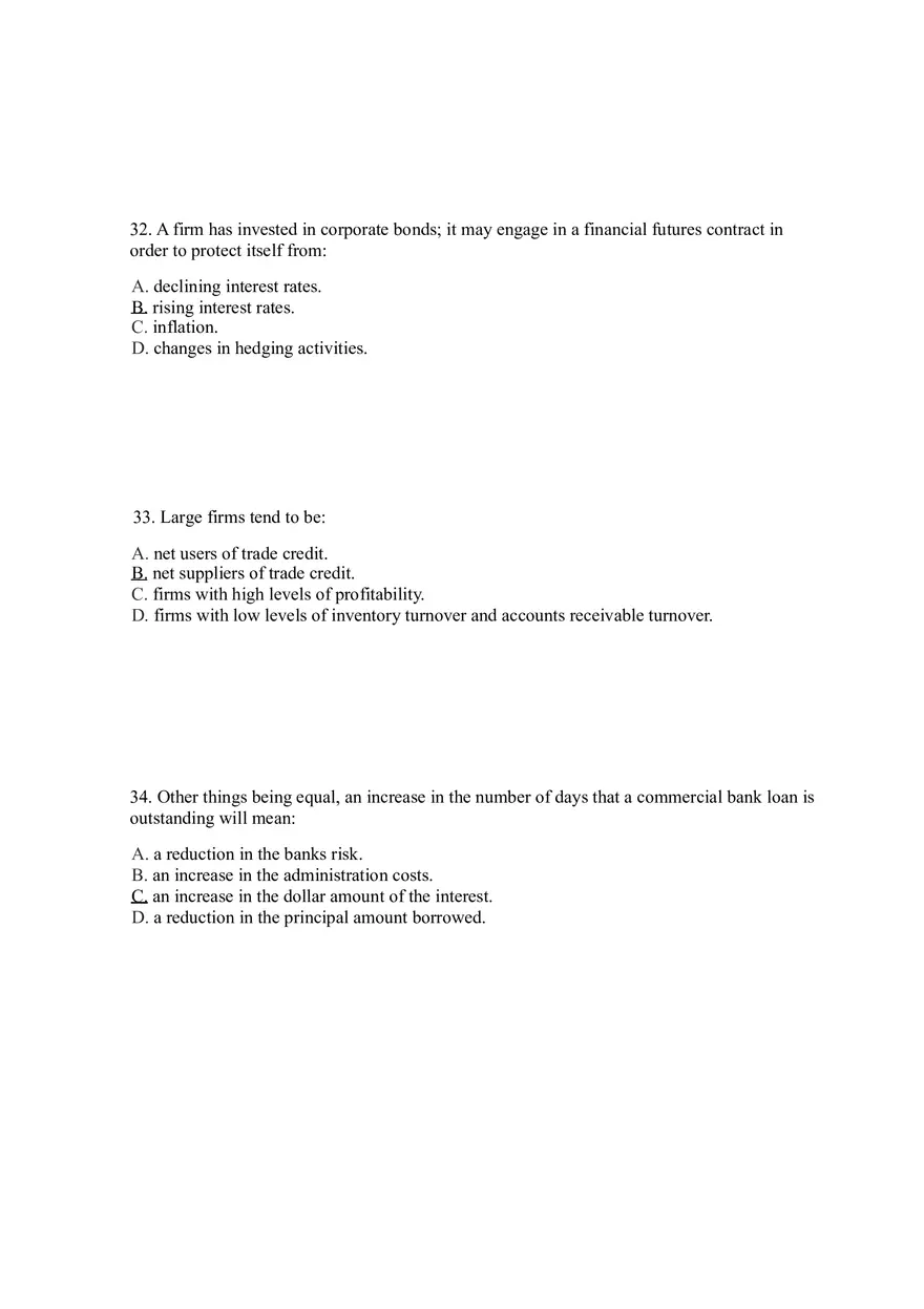 Sources of Short-Term Financing Answer Key 2 - Page 2