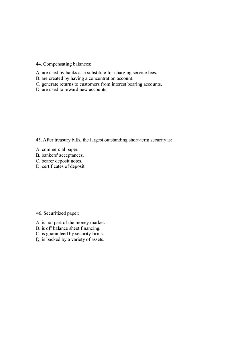 Sources of Short-Term Financing Answer Key 2 - Page 6