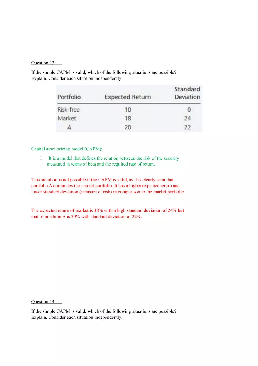 Capital Asset Pricing Model (Part 3) - Page 1