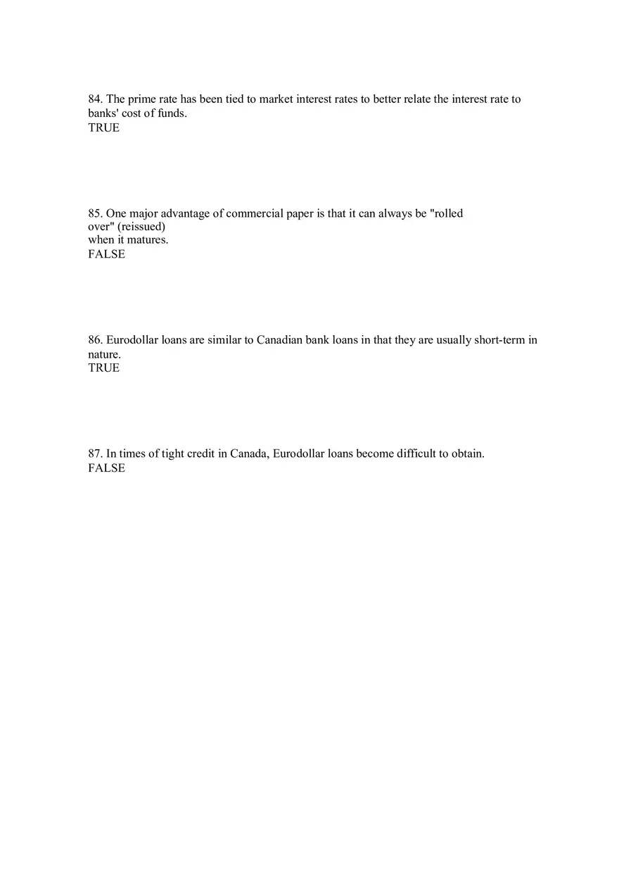Sources of Short-Term Financing Answer Key 3 - Page 8