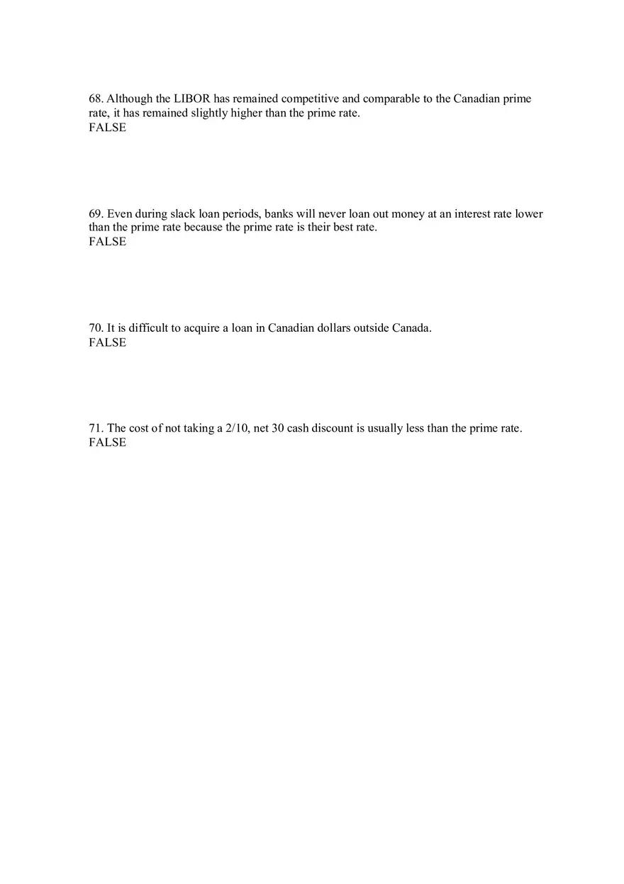 Sources of Short-Term Financing Answer Key 3 - Page 4