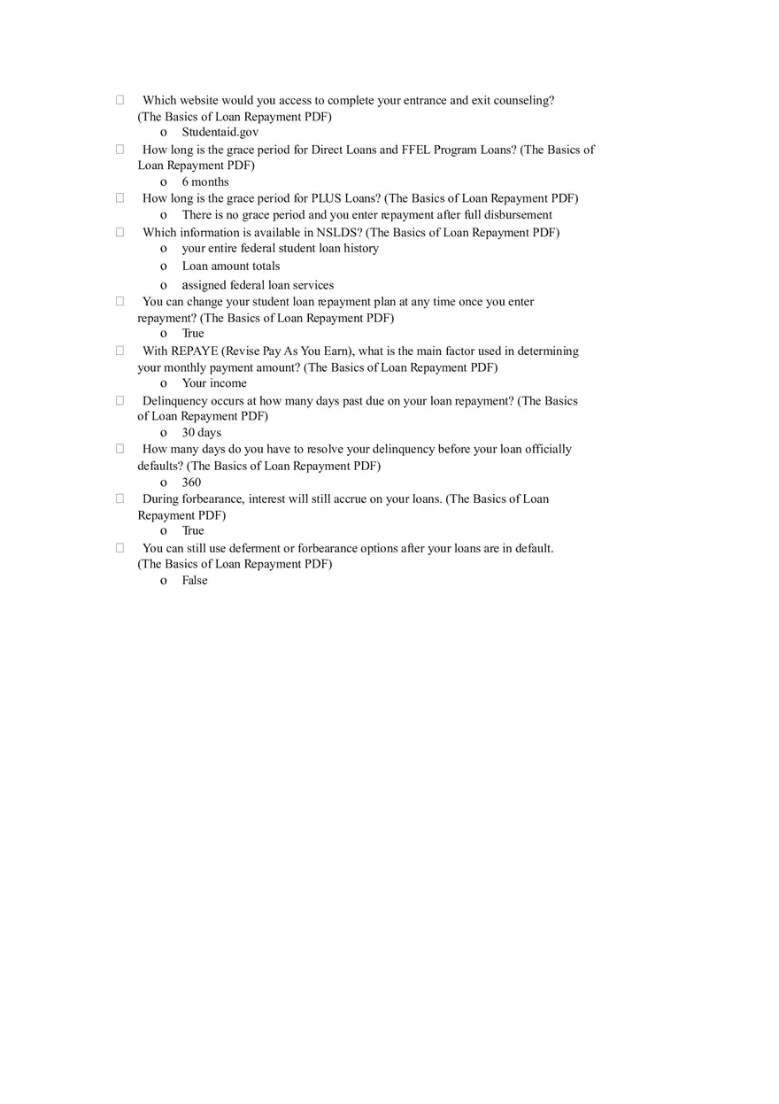 Finacial Aid Study Guide - Page 1