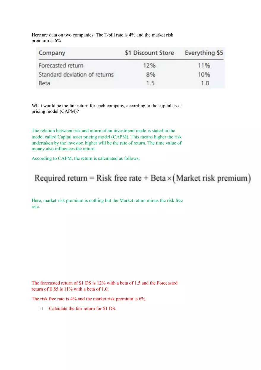 Capital Asset Pricing Model (Part 1) - Page 8