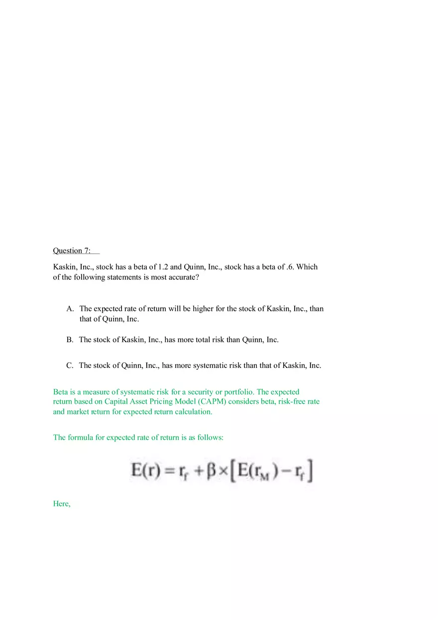 Capital Asset Pricing Model (Part 1) - Page 11
