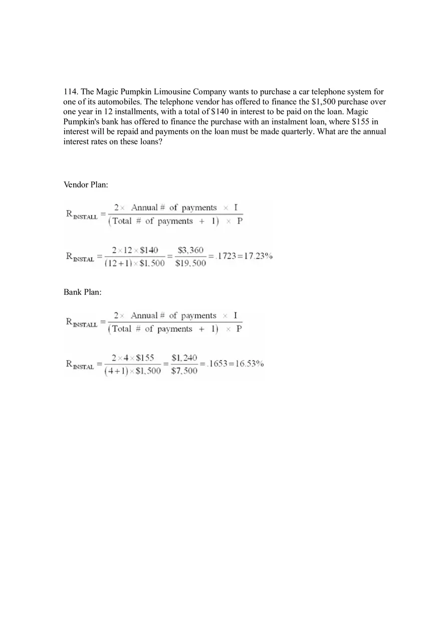 Sources of Short-Term Financing Answer Key 4 - Page 9