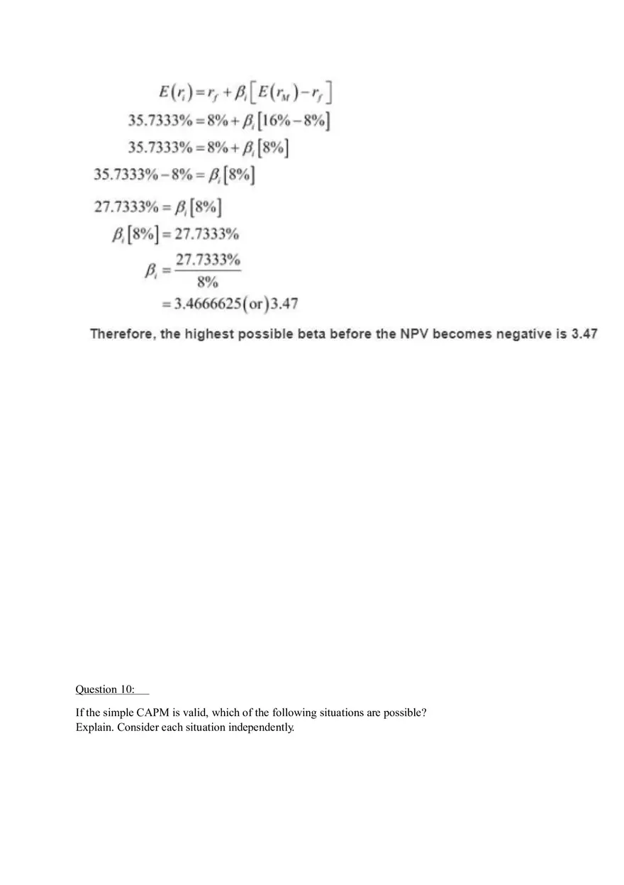 Capital Asset Pricing Model (Part 2) - Page 8