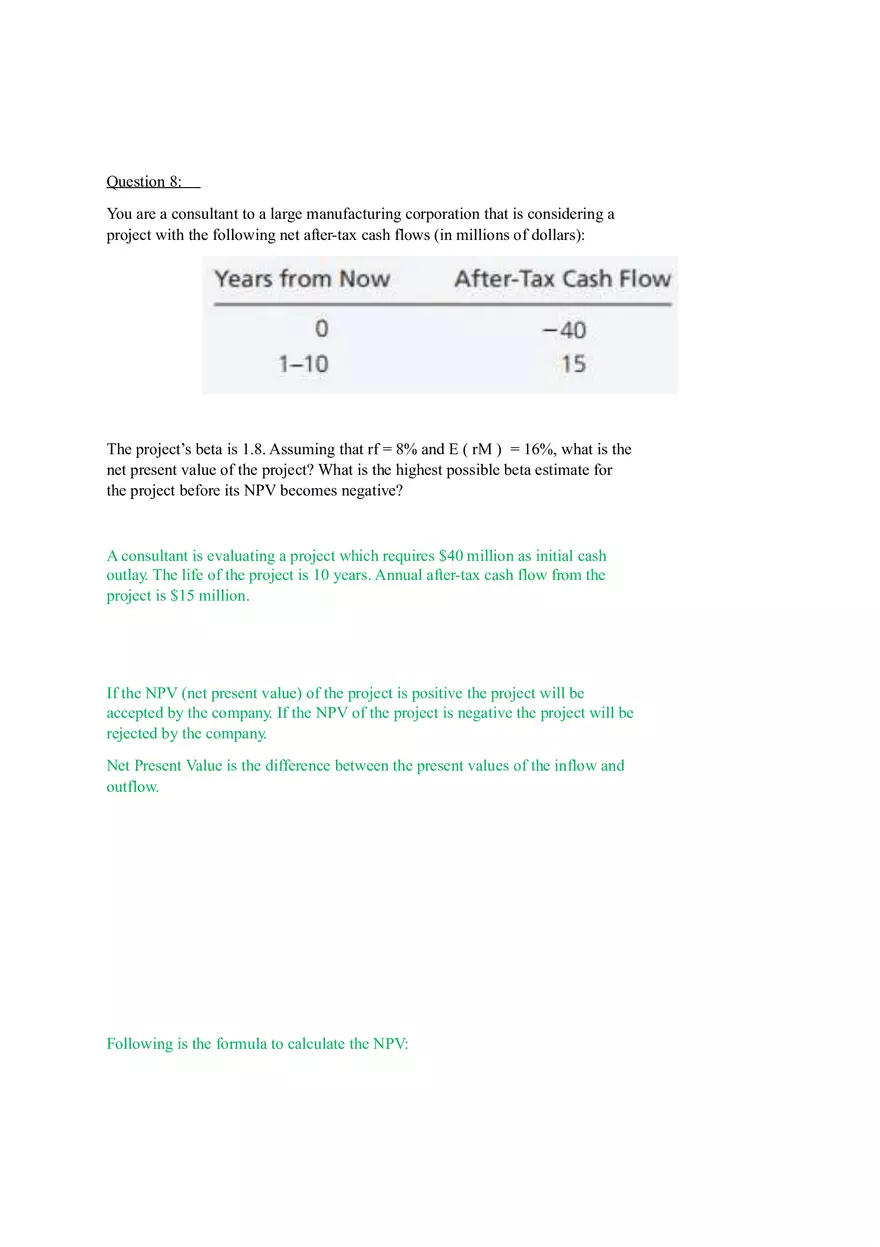 Capital Asset Pricing Model (Part 2) - Page 1
