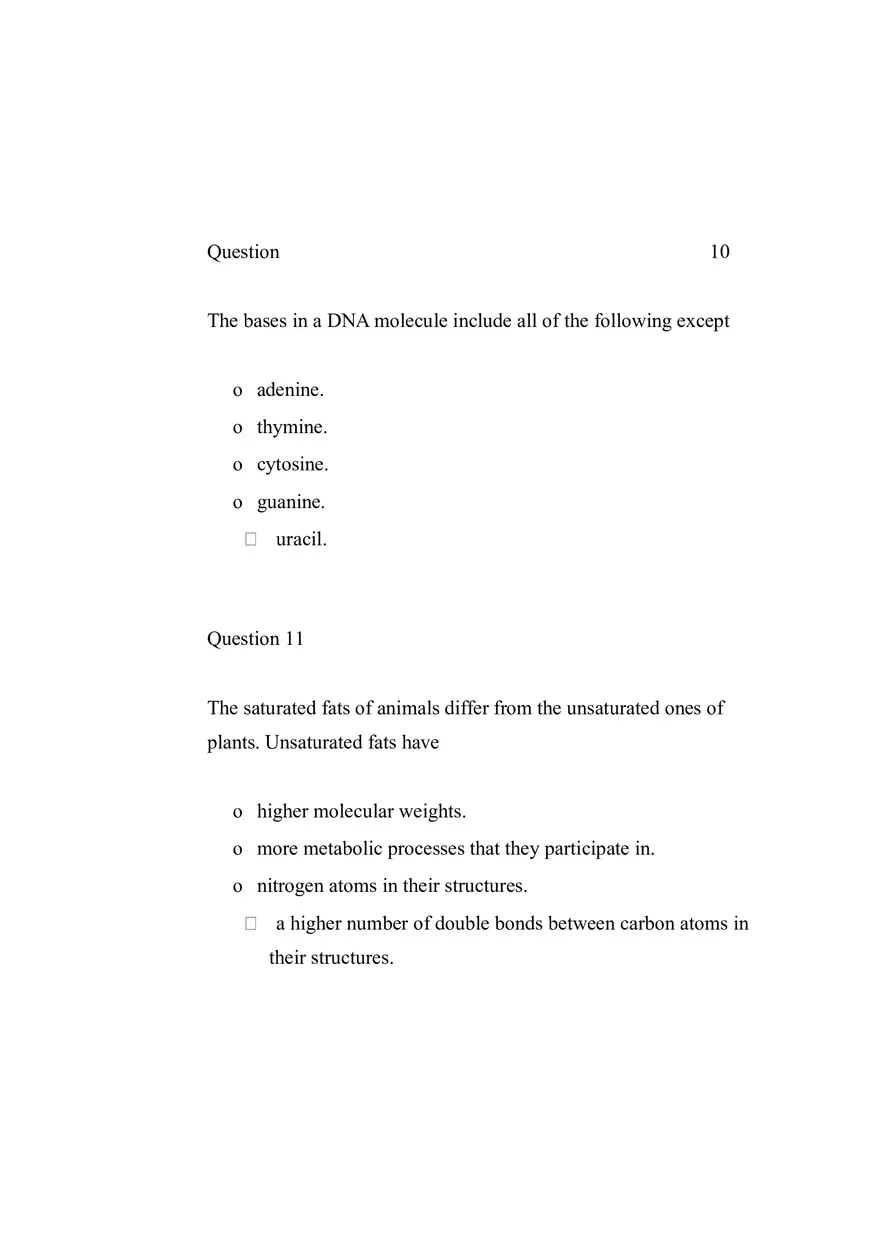 Quiz Molecules and Cells - Page 10