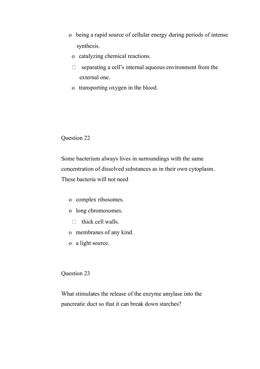 Quiz Molecules and Cells - Page 4