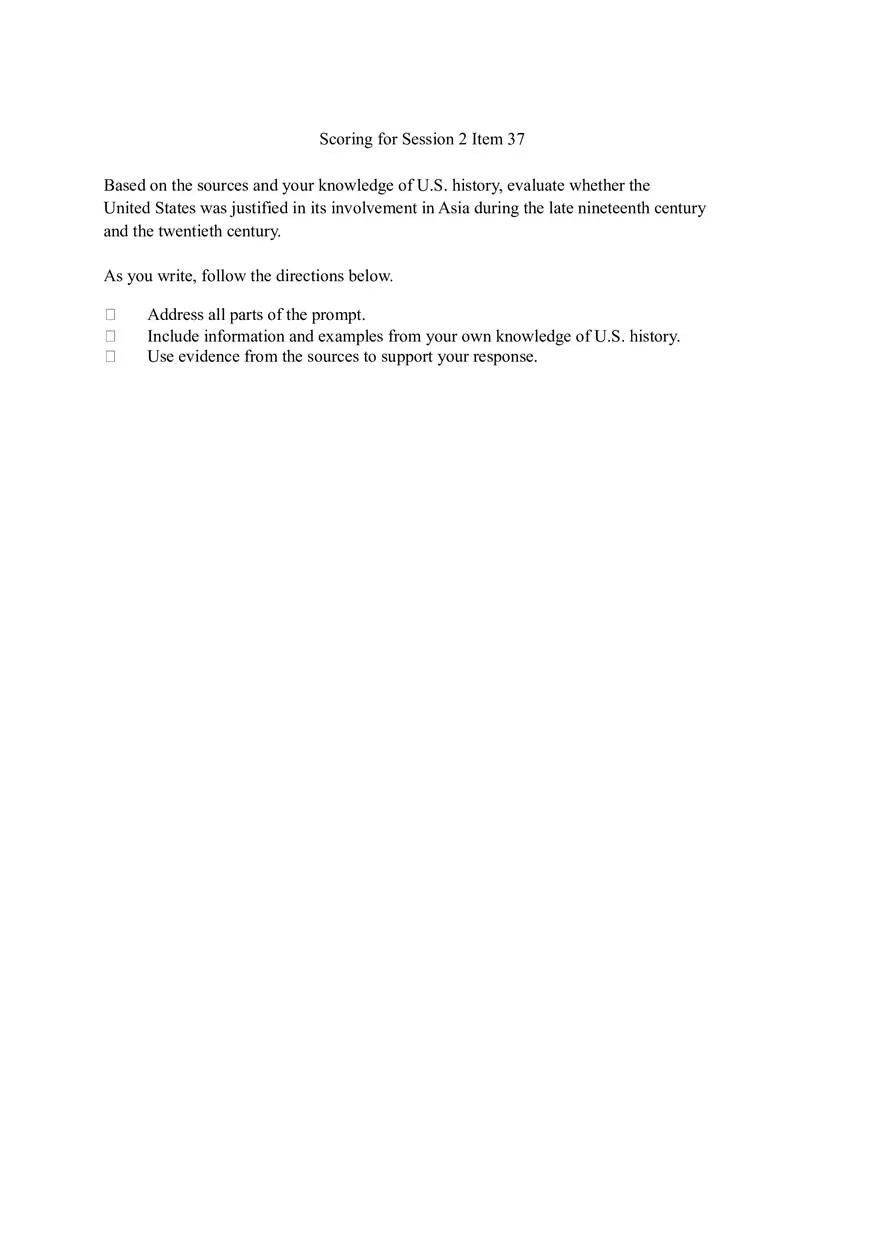 U.S. History Practice Test Part 2 - Page 6