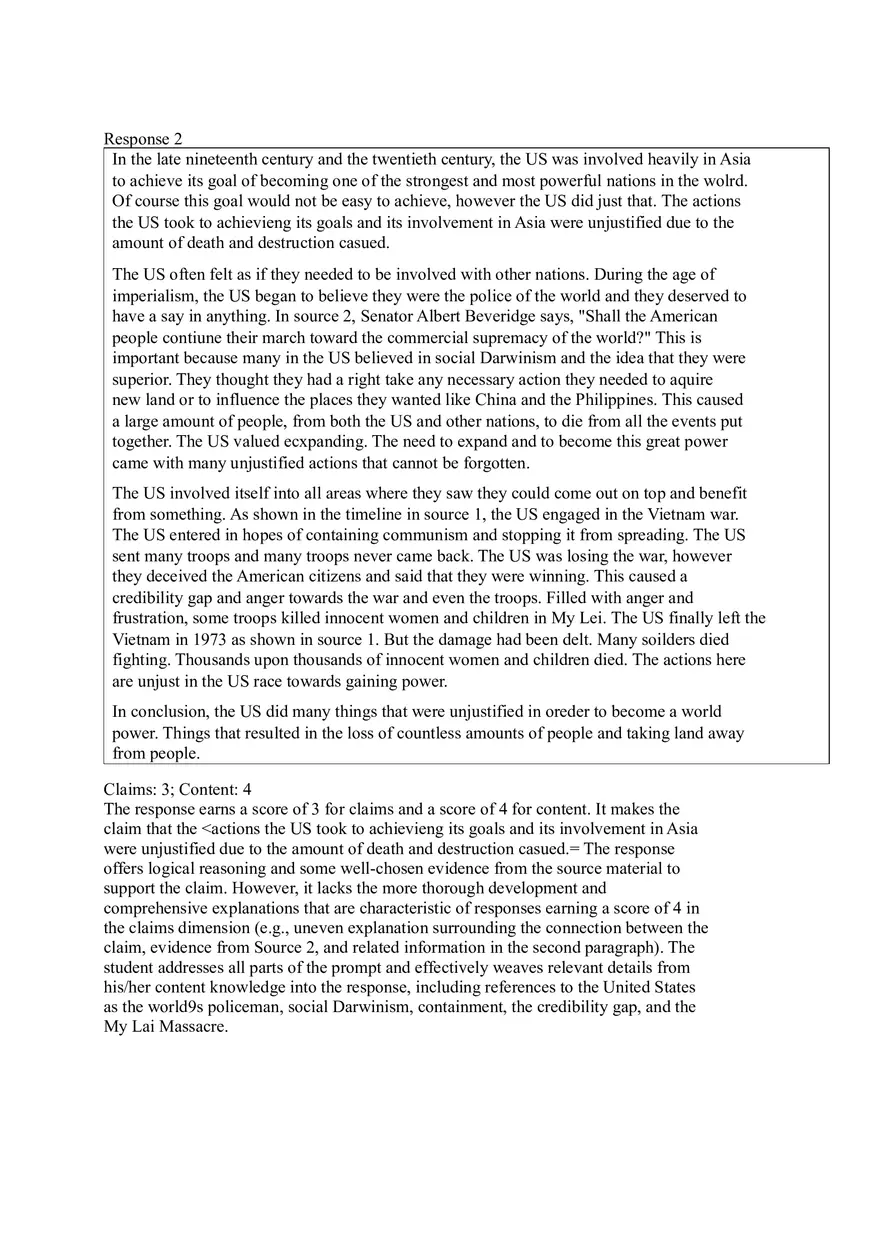 U.S. History Practice Test Part 3 - Page 7