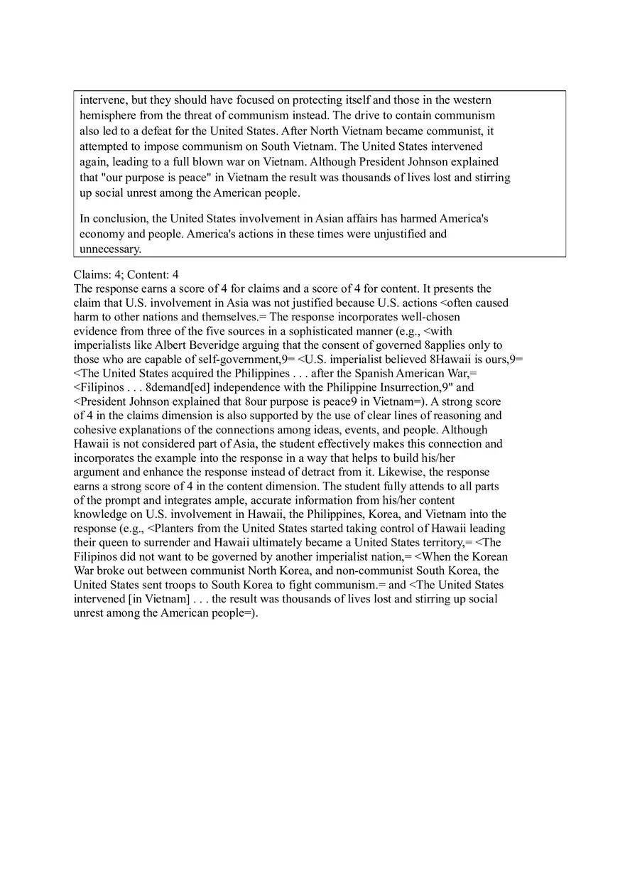 U.S. History Practice Test Part 3 - Page 2