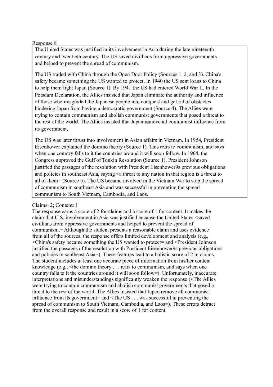U.S. History Practice Test Part 3 - Page 3