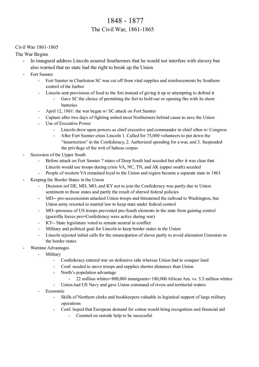Civil War 1861-1865 - Page 1