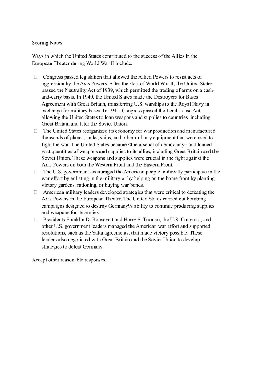 U.S. History Practice Test Part 1 - Page 9