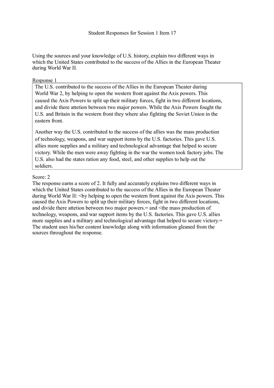 U.S. History Practice Test Part 1 - Page 10