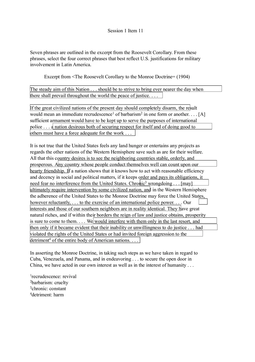U.S. History Practice Test Part 1 - Page 4