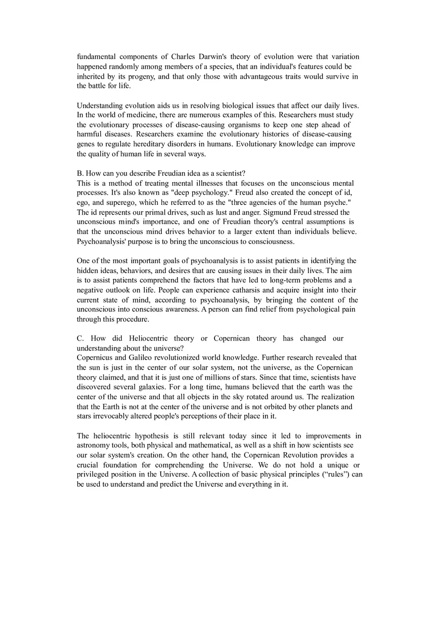 Timeline about Major Discoveries and Developments in Science and Questions - Page 5