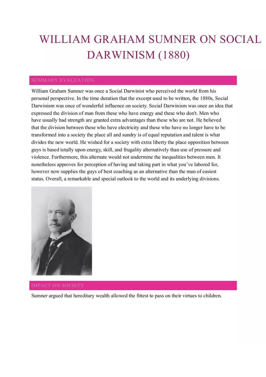 William Graham Sumner - Page 1