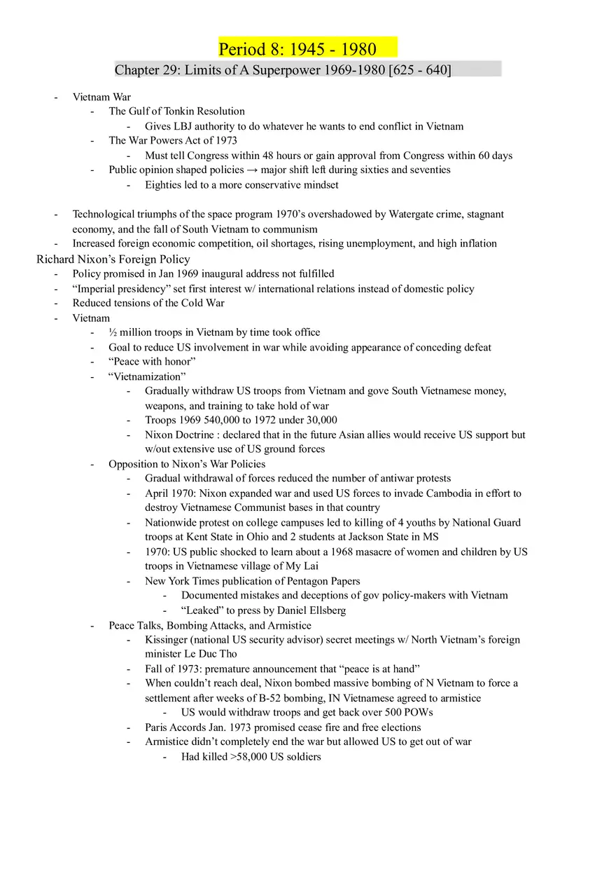 P. Period 8 1945 - 1980 Guide - Page 1