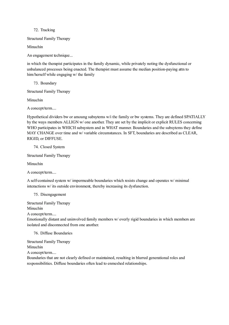 Family Therapy and Psychological Theories Quiz - Page 8