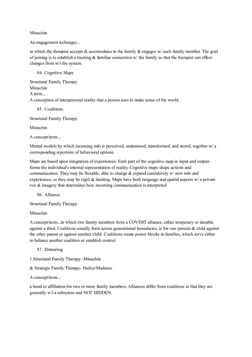 Family Therapy and Psychological Theories Quiz - Page 10