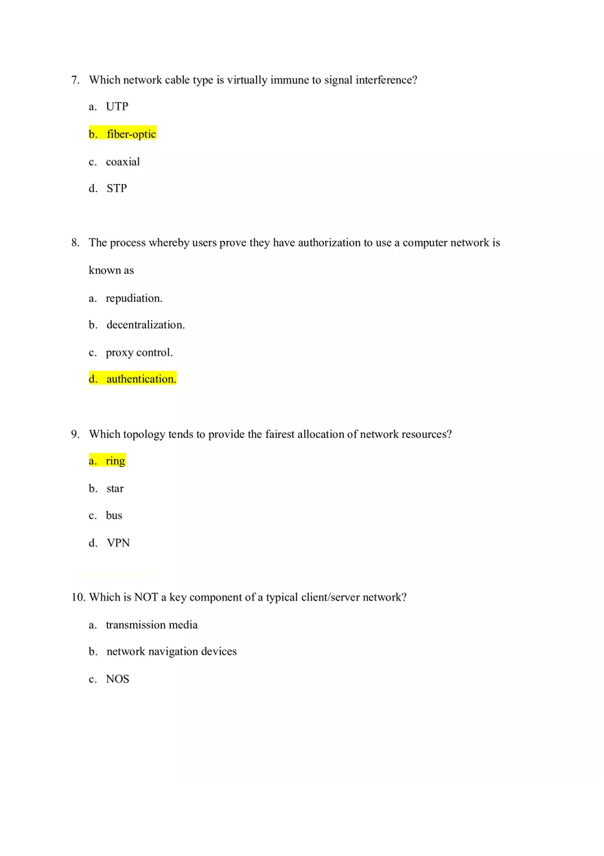Business Adminstration Quiz Objective 12 - Page 3