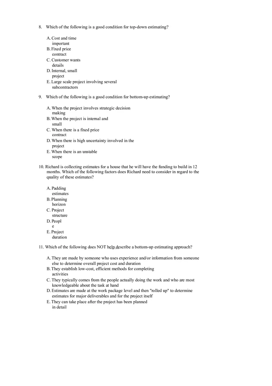 Project Management - Estimating Project Times and Costs - Page 4