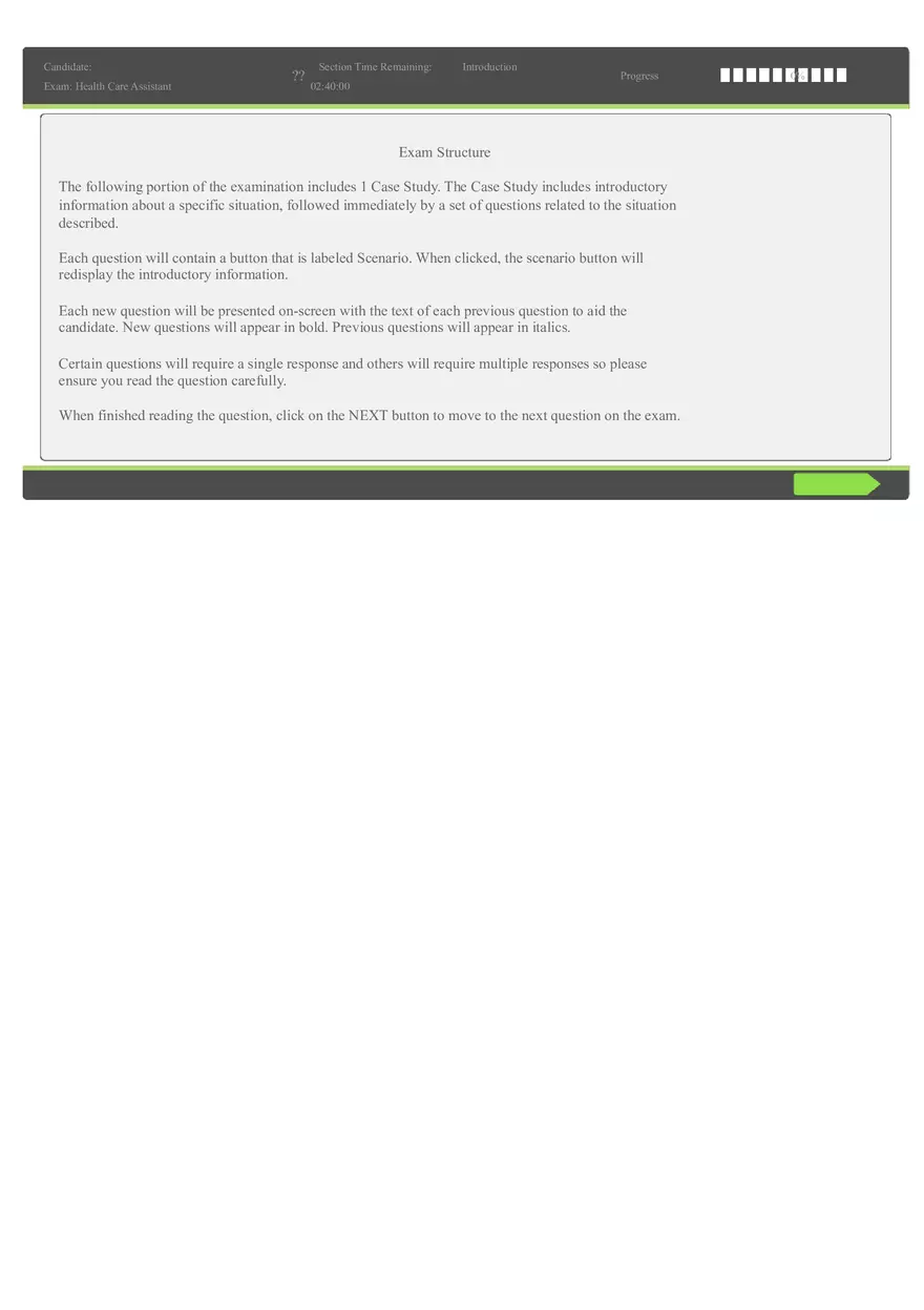 Working as a Health Care Aide Sample Questions (This is for Practice) - Page 1