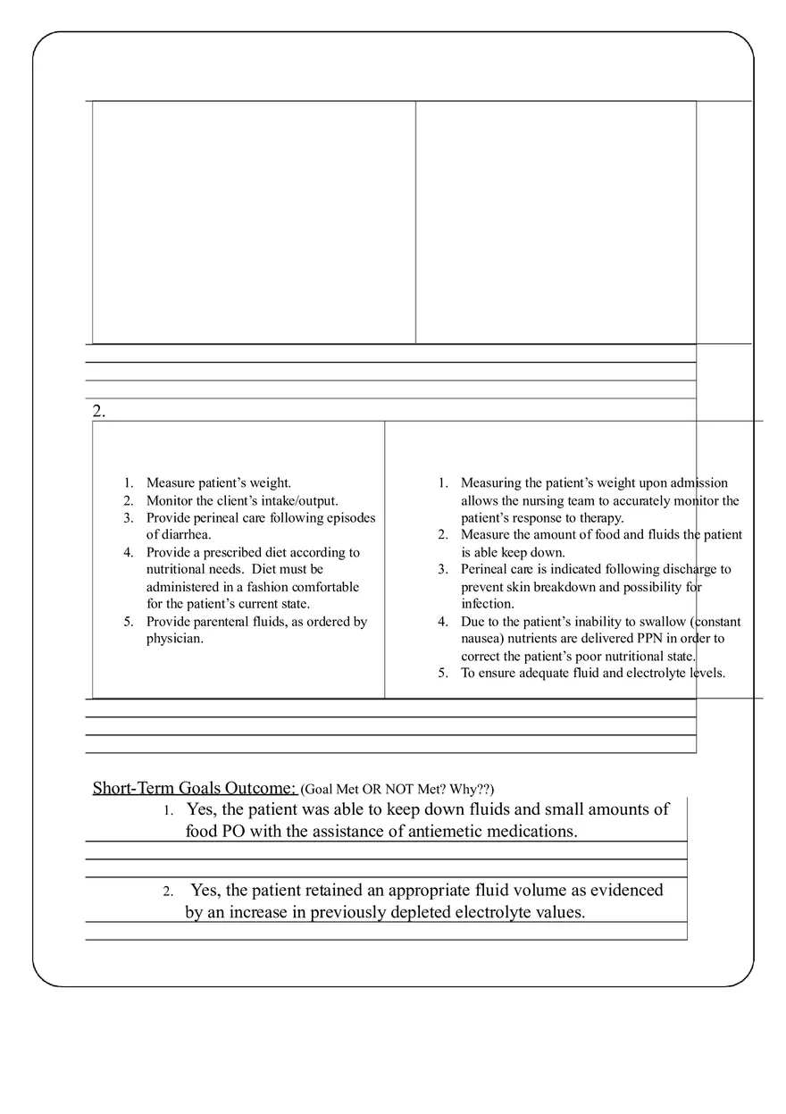 Revised Care Plan - Gastroenteritis - Page 10