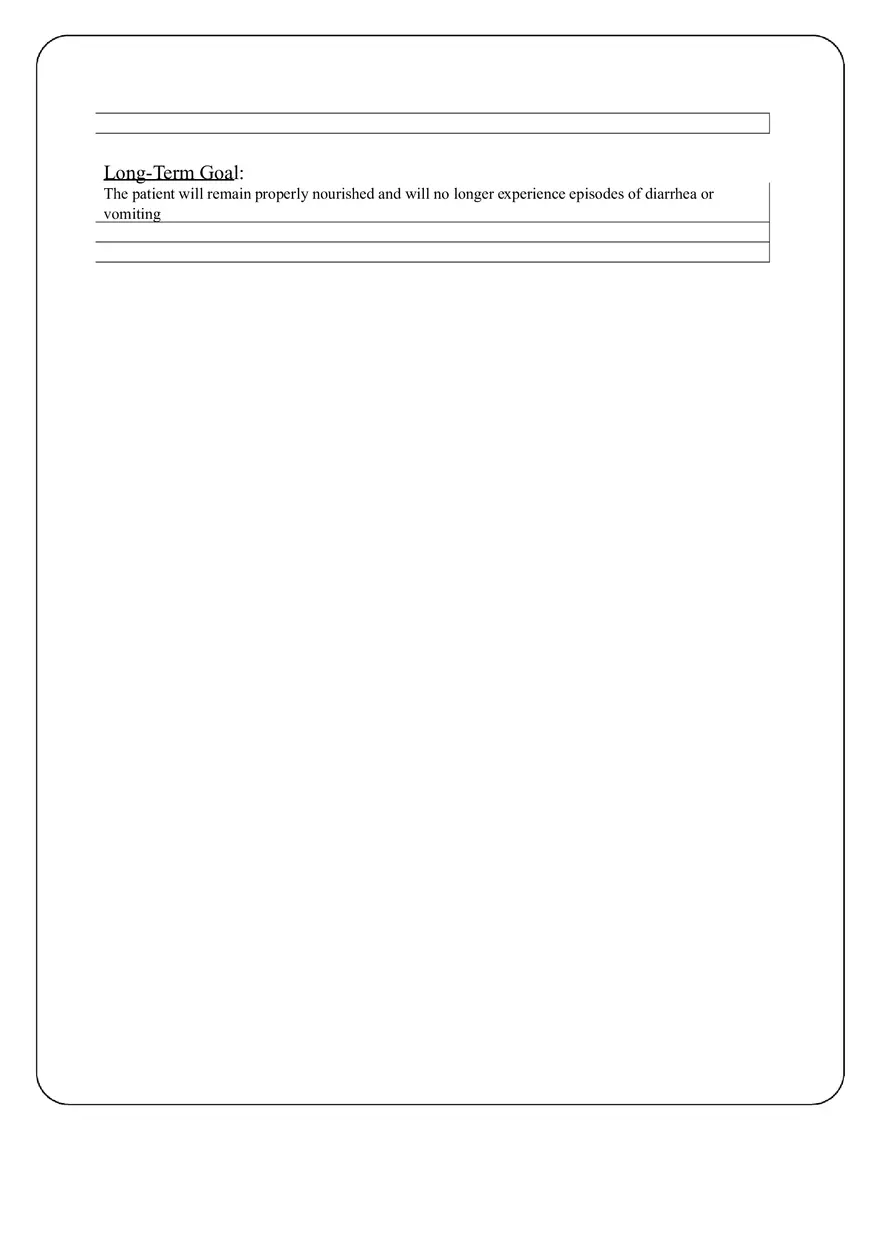 Revised Care Plan - Gastroenteritis - Page 11