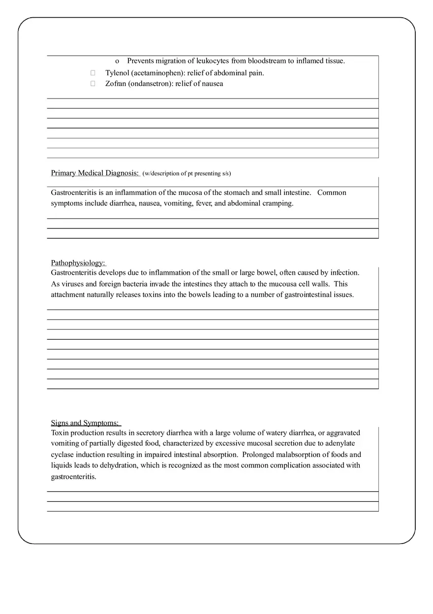 Revised Care Plan - Gastroenteritis - Page 2