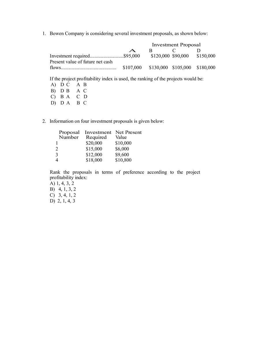 Project Profitability - Page 1