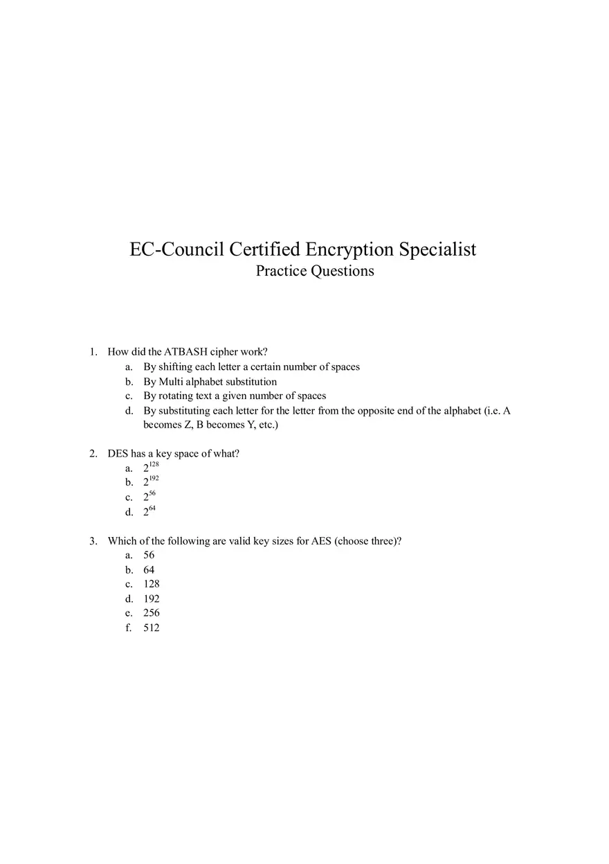 EC-Council Certified Encryption Specialist - Page 1
