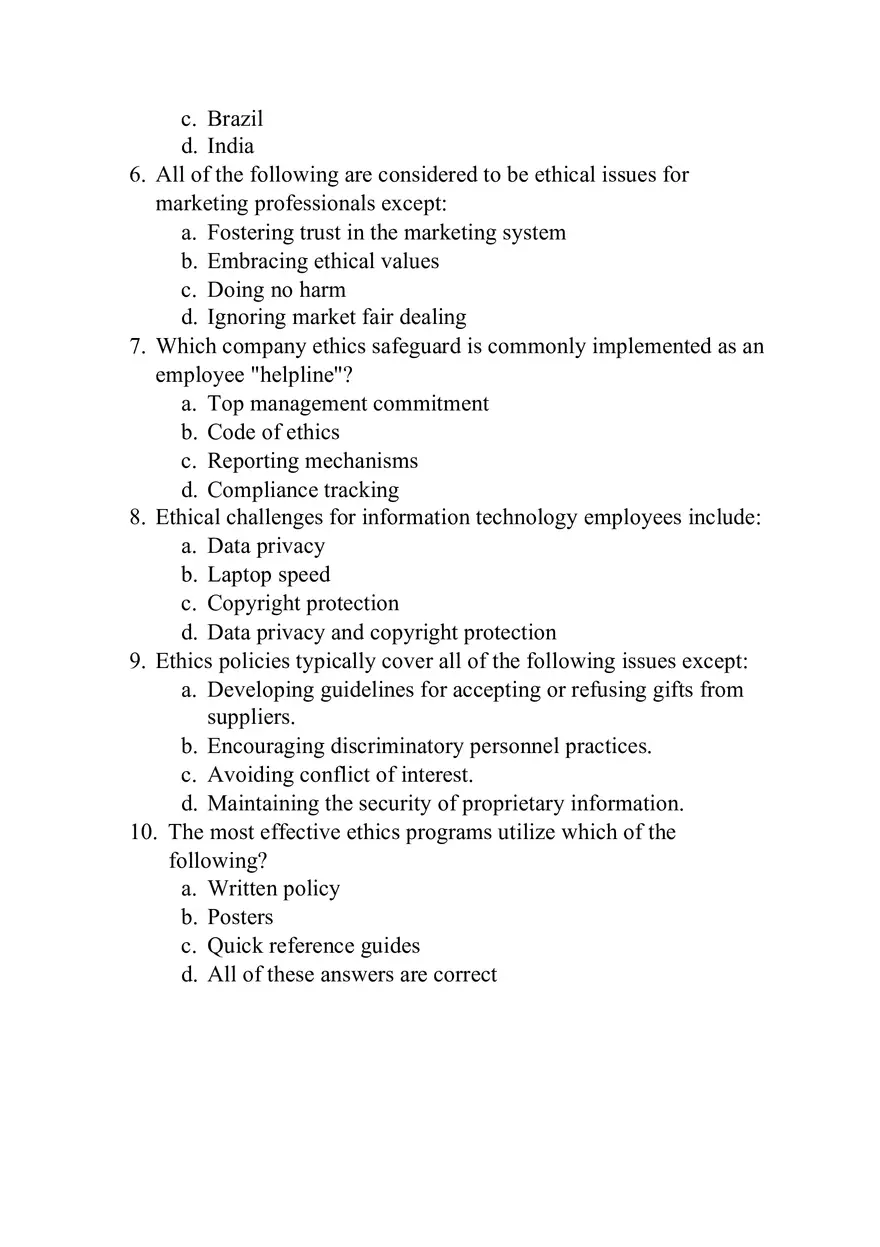 Business Week 3 Quiz- Chapter 6 - Page 2