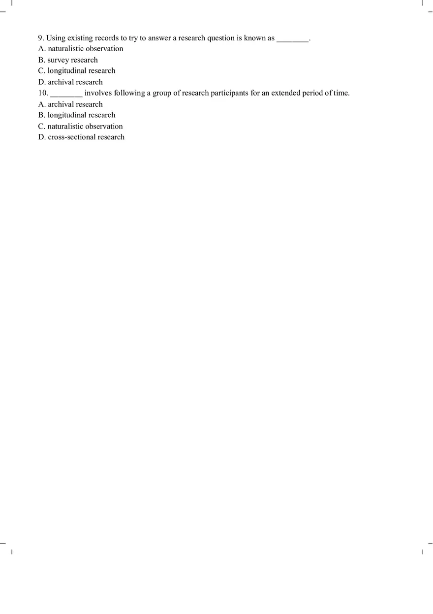 Psychology Review Questions - Page 2