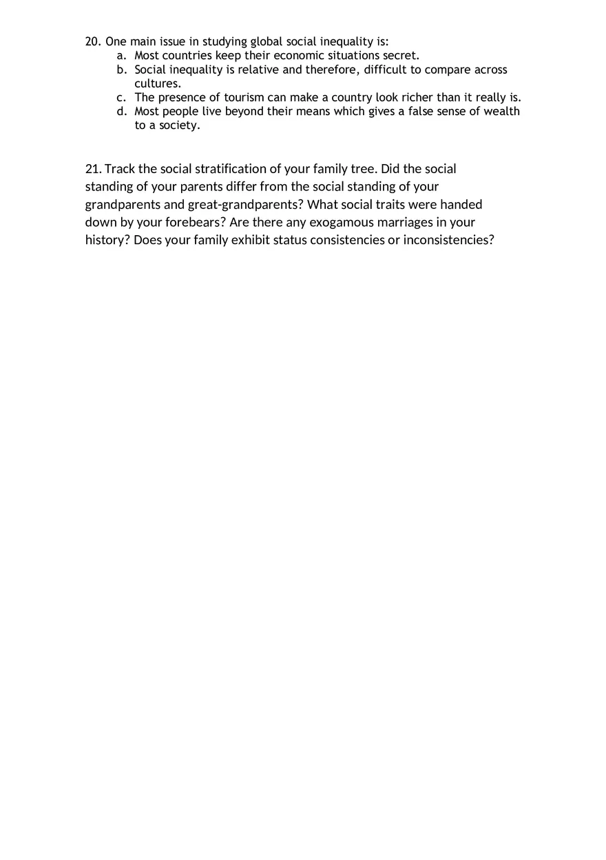 Sociology Chapter 9 Test - Page 4