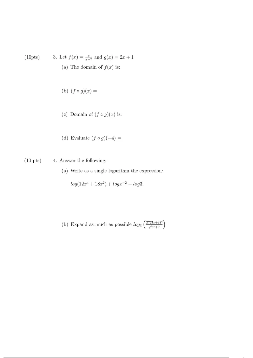 Final Exam Math Spring 2019 - Page 2