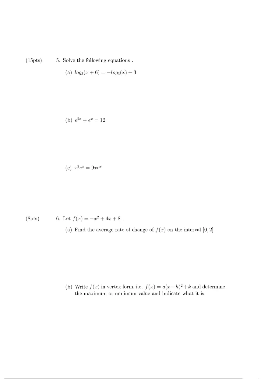 Final Exam Math Spring 2019 - Page 3